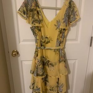 CityChic Floral Yellow Dress